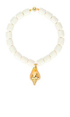 Julietta Ponza Necklace in Ivory & Gold from Revolve.com | Revolve Clothing (Global)