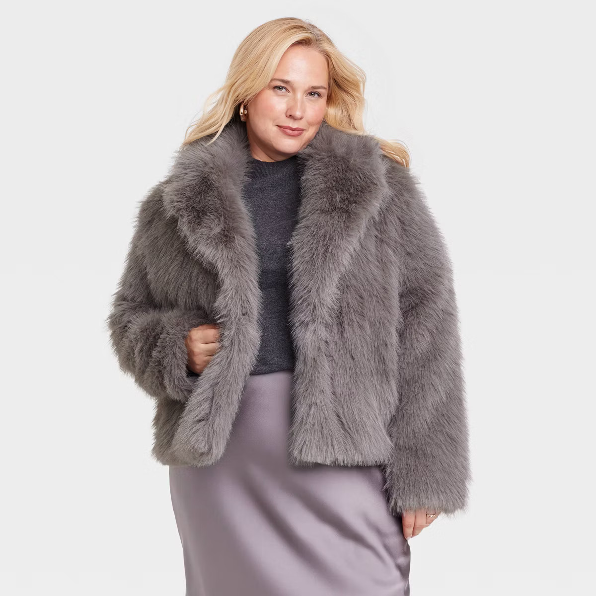 Women's Faux Fur Jacket - A New Day™ | Target