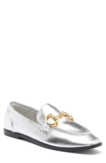 Jeffrey Campbell Addie Bit Loafer in Silver Gold at Nordstrom Rack, Size 7.5 | Nordstrom Rack
