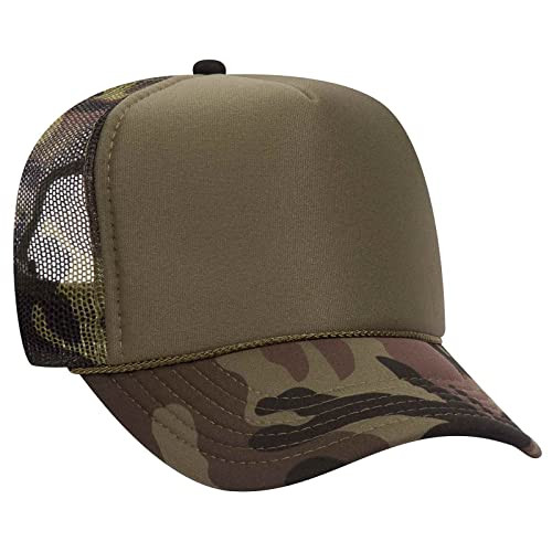 OTTO Wholesale 12 x Cap Camouflage 5 Panel High Crown Mesh Back Trucker Hat (CP082108 - Camo 082108) (OSFM - Adult) | Amazon (US)
