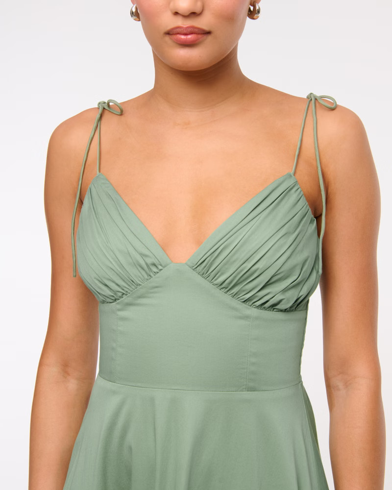 Women's Tie-Strap Tiered Maxi Dress | Women's The A&F Wedding Shop | Abercrombie.com | Abercrombie & Fitch (US)