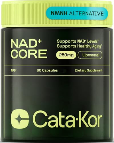 Cata-Kor NMN Supplement Alternative - Liposomal NAD CORE LipoNAD 250mg - 30-Day Supply - High Purity NAD Supplement for Anti-Aging, Energy, Focus - 60 Capsules | Amazon (US)