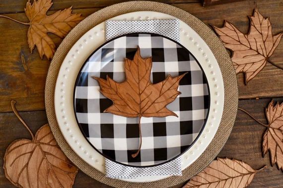 Laser Engraved & Cut Wooden Leaves Fall Decor leaf decor farmhouse fall decor autumn leaves fall pla | Etsy (US)