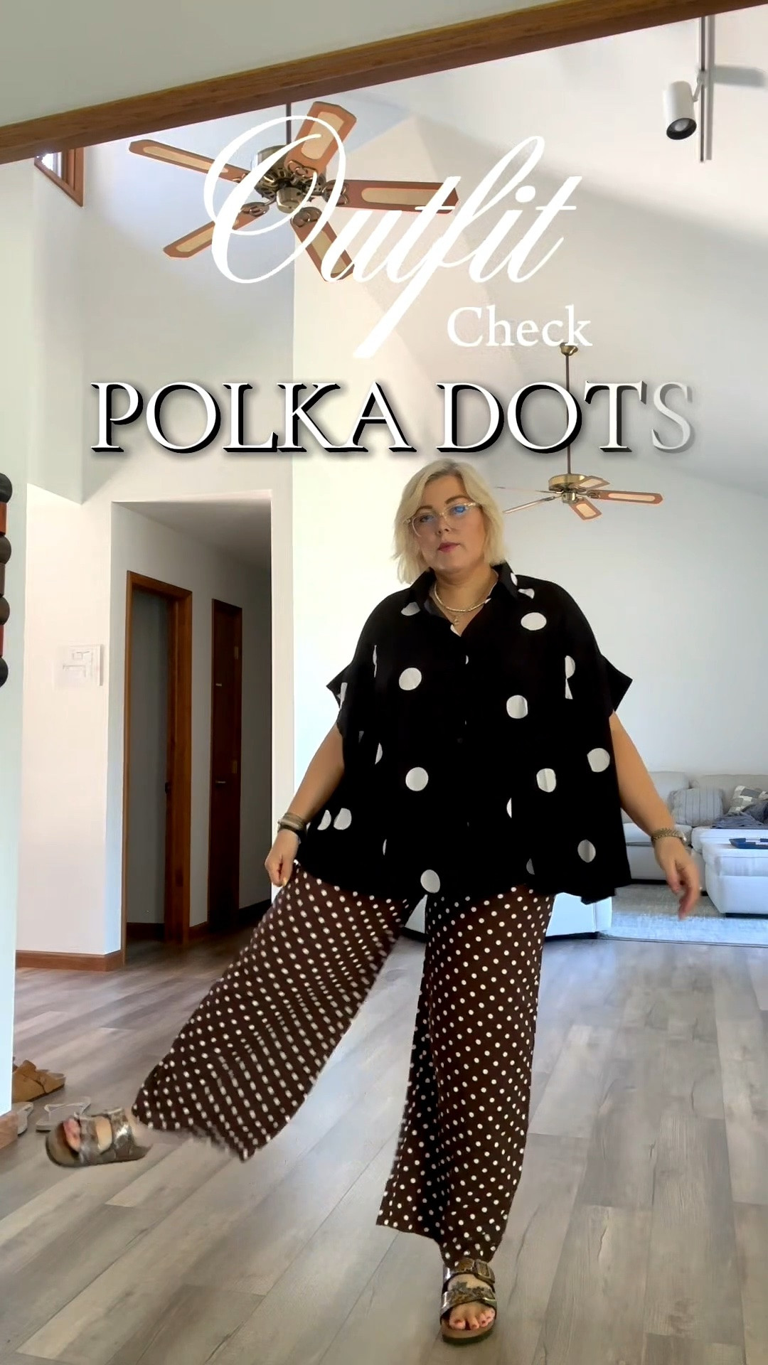 A little polka dot moment because classics never fail ⚫️⚪️🟤 Comfortable, cute, and ready for wherever the day takes me. Found everything on @Amazon
#PolkaDots #MidsizeOOTD #CasualChic #Stylelnspo #FashionTikTok

#LTKgrwm #LTKootd #LTKMidsize