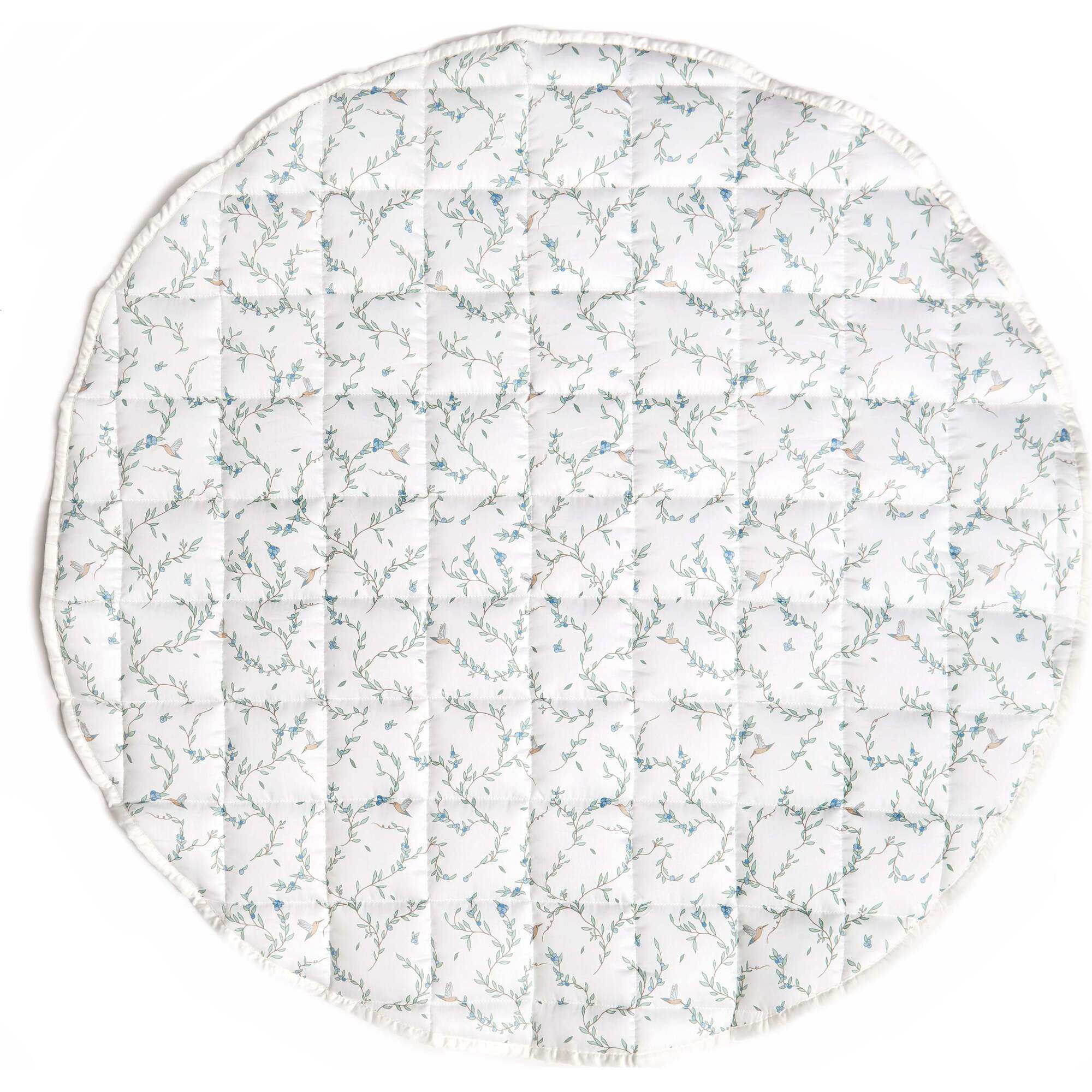 Secret Garden Print Round Play Mat, Ivory | Maisonette