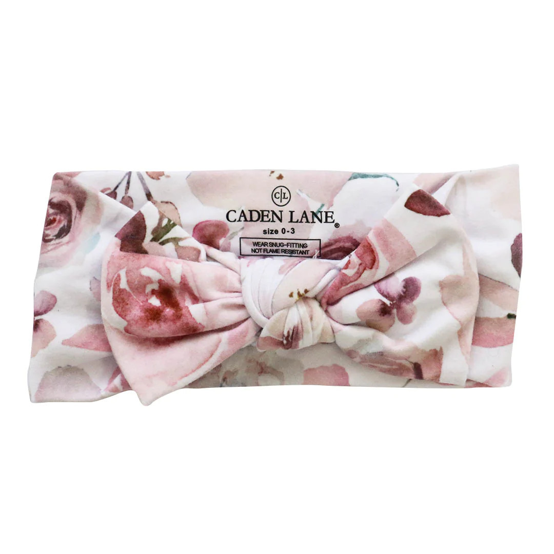 Rosie's Rose Garden Large Bow Headwrap | Caden Lane