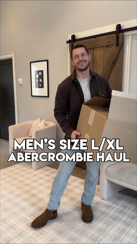 Men’s Abercrombie Haul Fall Staples Neutrals stretchy Jackets Jeans Tees TTS L, Size up 1 XL on Tees for comfy fit 34x30 jeans 12 shoes boots 

⭐️ 25% off EVERYTHING + extra 15% off with code CYBERAF!! ⭐️

#LTKGiftGuide #LTKmens #LTKSeasonal