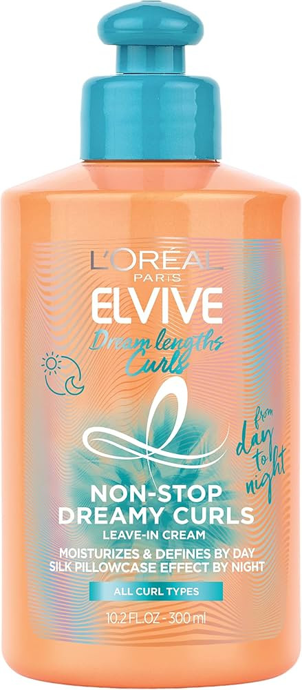 L'Oreal Paris Elvive Dream Lengths Curls Non-Stop Dreamy Curls leave-in conditioner, Paraben-Free... | Amazon (US)