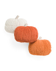 3pk 15x18 Pumpkin Shaped Pillows | TJ Maxx