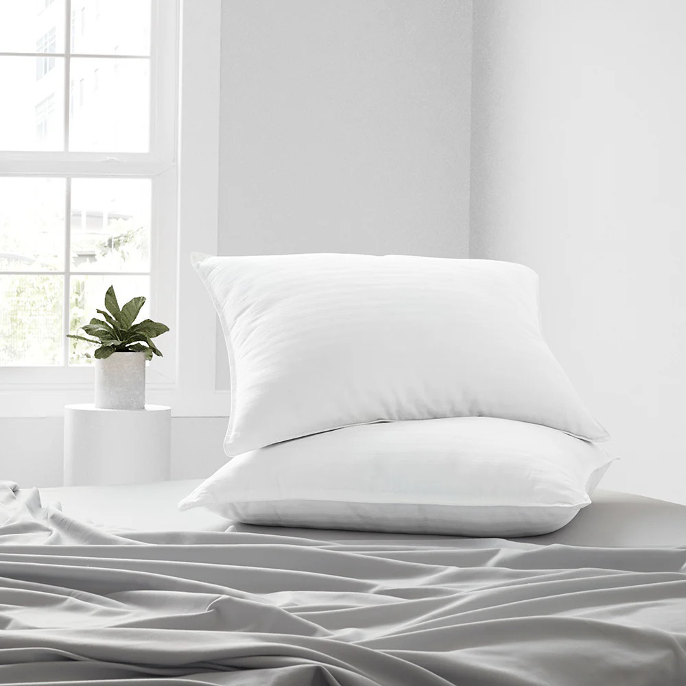 Plush Down-Alternative Gel-Fiber Pillow (2-Pack) | Linens and Hutch