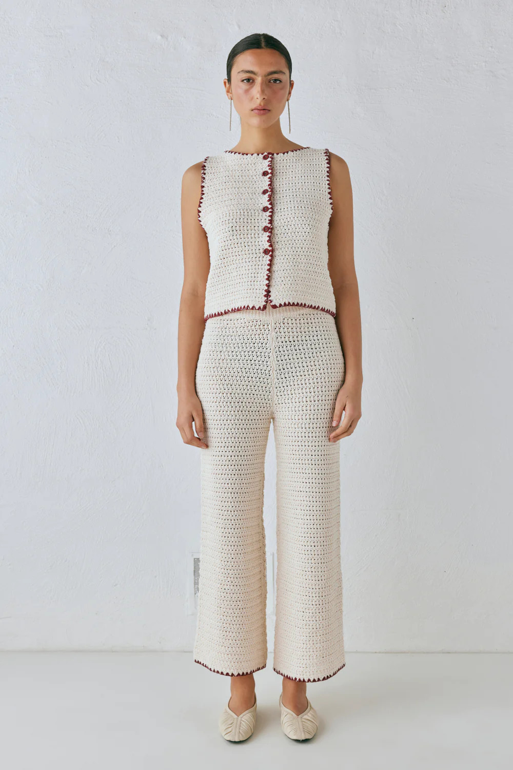 Stella Knit Pants Cream | VRG Grl