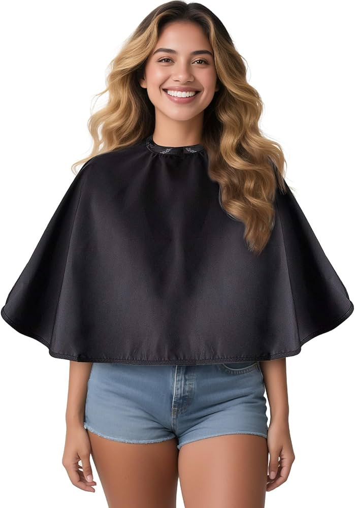 Noverlife Makeup Cape, Shortie Makeover Bib for Beauty Salon Smock for Clients, Lightweight Comb-... | Amazon (CA)