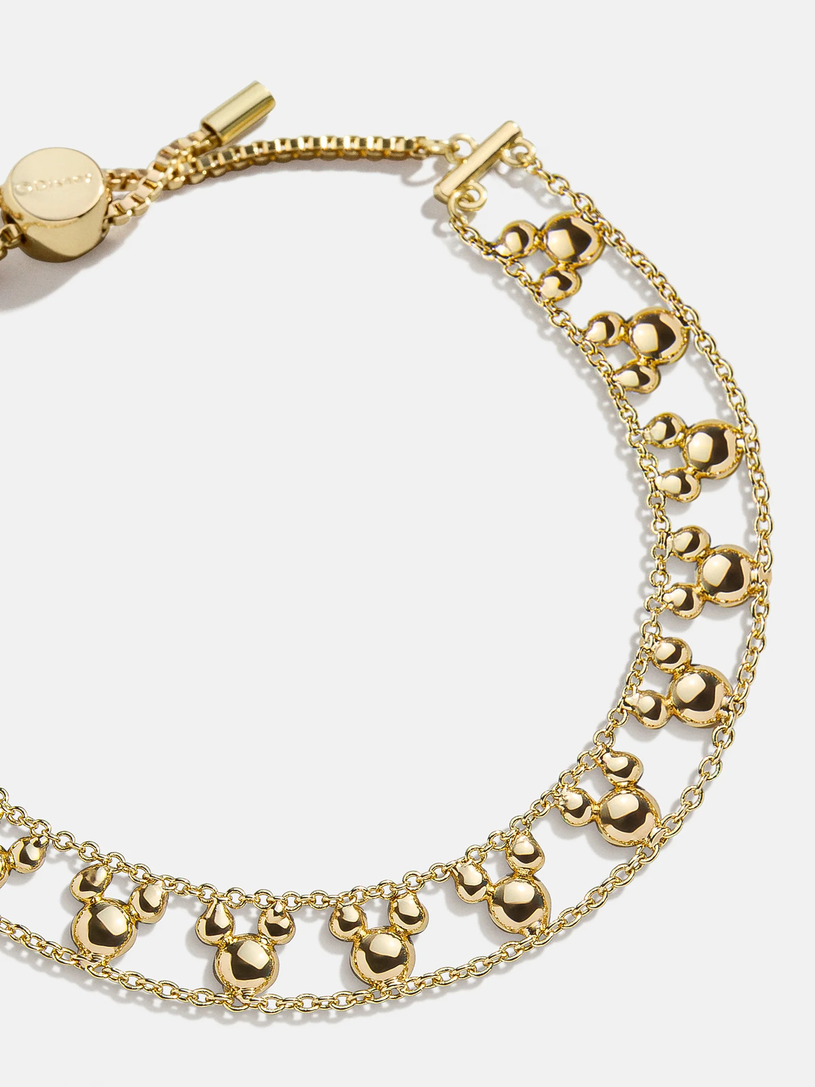 Disney Mickey Mouse Repeating Slider Bracelet - Gold | BaubleBar