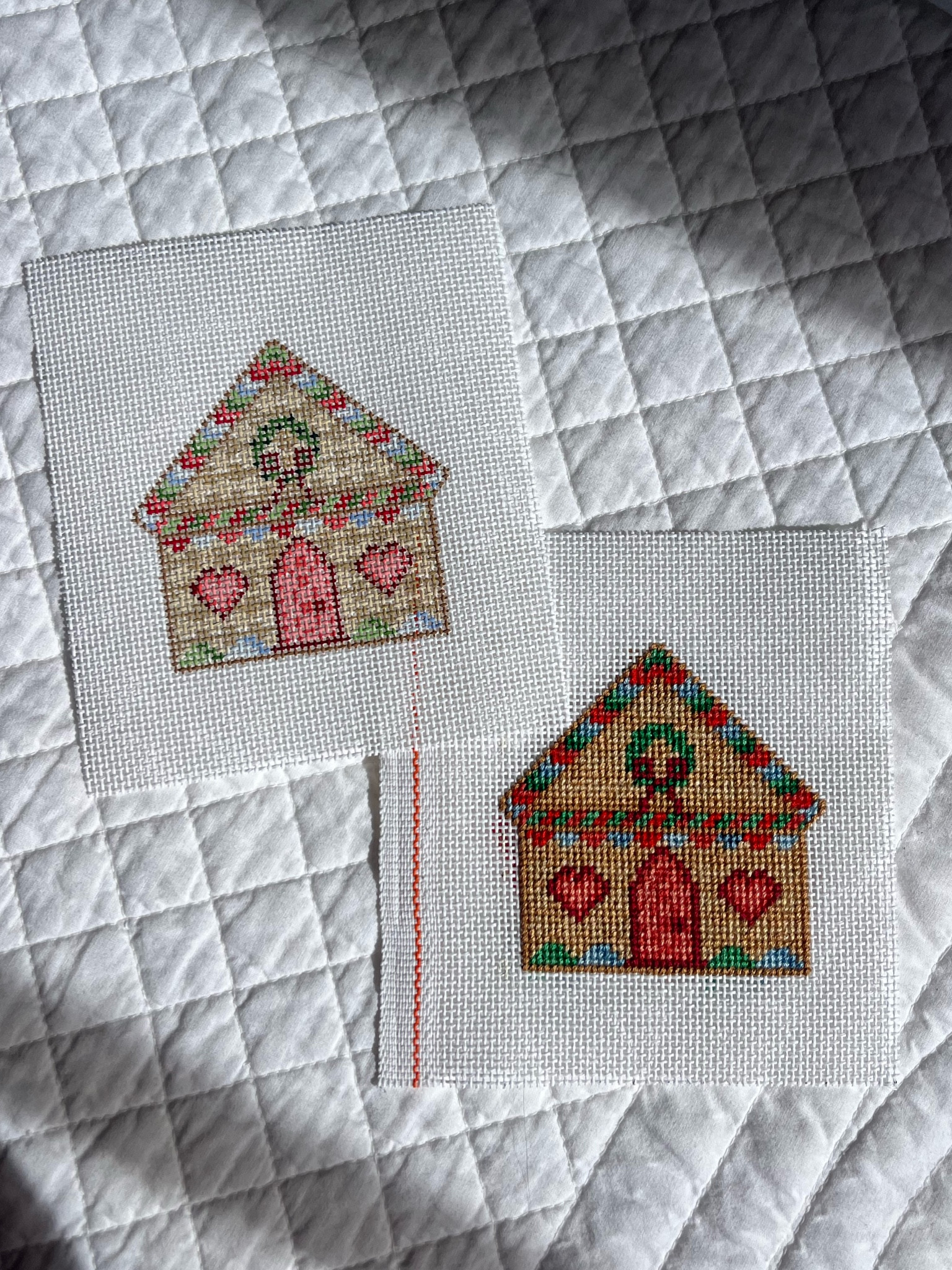 Gingerbread house needlepoint canvases! 

These would be the perfect craft to get inspired for the holidays or a gift to give to someone who’s been looking to start needlepointing  ❣️🥰

#LTKFindsUnder50 #LTKHome #LTKSeasonal