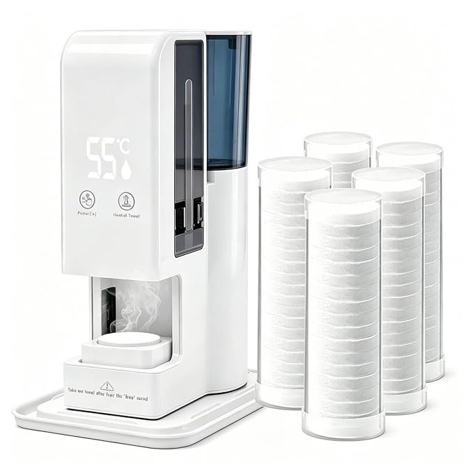 Hot Towel Dispenser Face Towel Warmer hot Towel Machine | Face Towel Warmer 3-Sec Fast Heat for C... | Amazon (US)