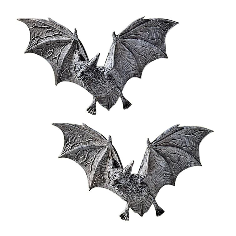 The Vampire Bats of Castle Barbarosa Figurine (Set of 2) | Wayfair North America