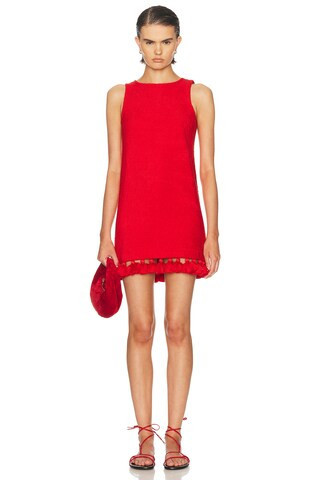 Cap d'Antibes Manon Courte Dress in Red | FWRD 