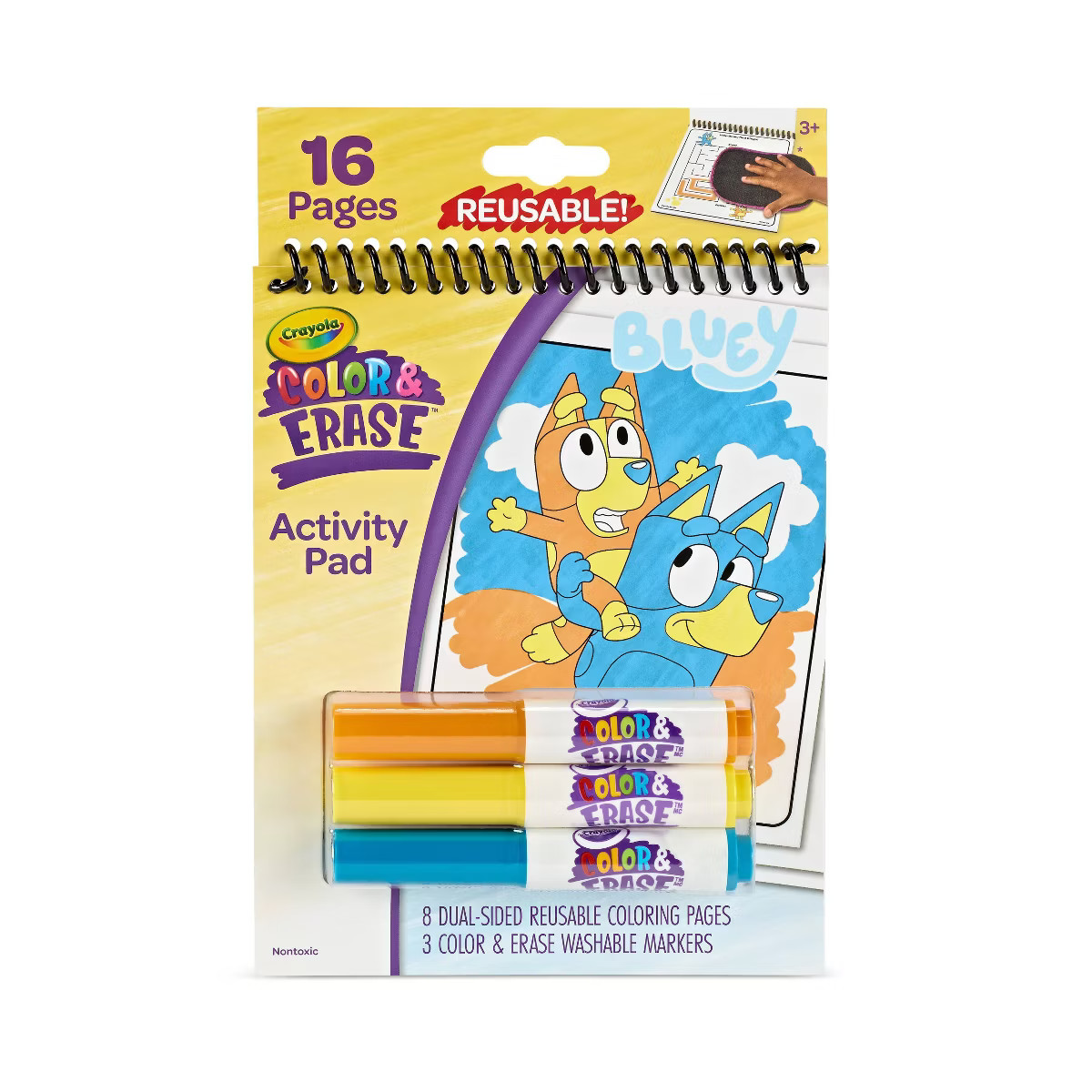 Crayola Bluey Color & Erase Reusable Activity Pad: Mess Free Coloring Book for Creative Travel Ac... | Target