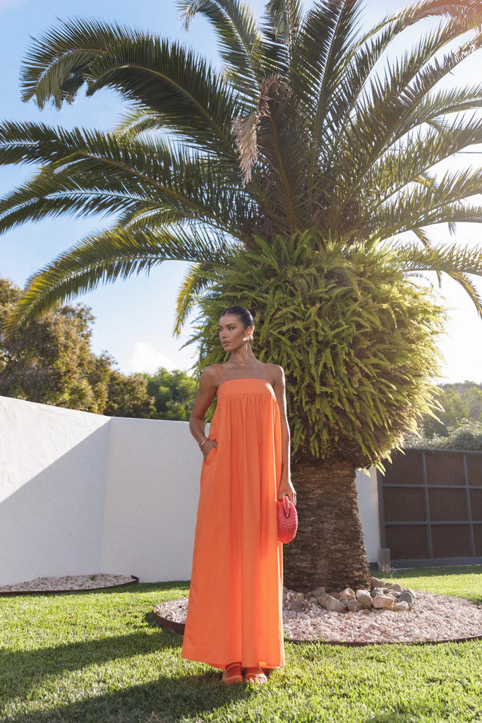 Serina Maxi Dress - Orange | Petal & Pup (US)