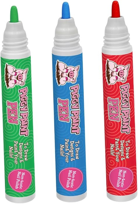 Piggy Paint | 100% Non-Toxic Girls Nail Polish Pen Marker | Safe, Cruelty-free, Vegan, & Low Odor... | Amazon (US)