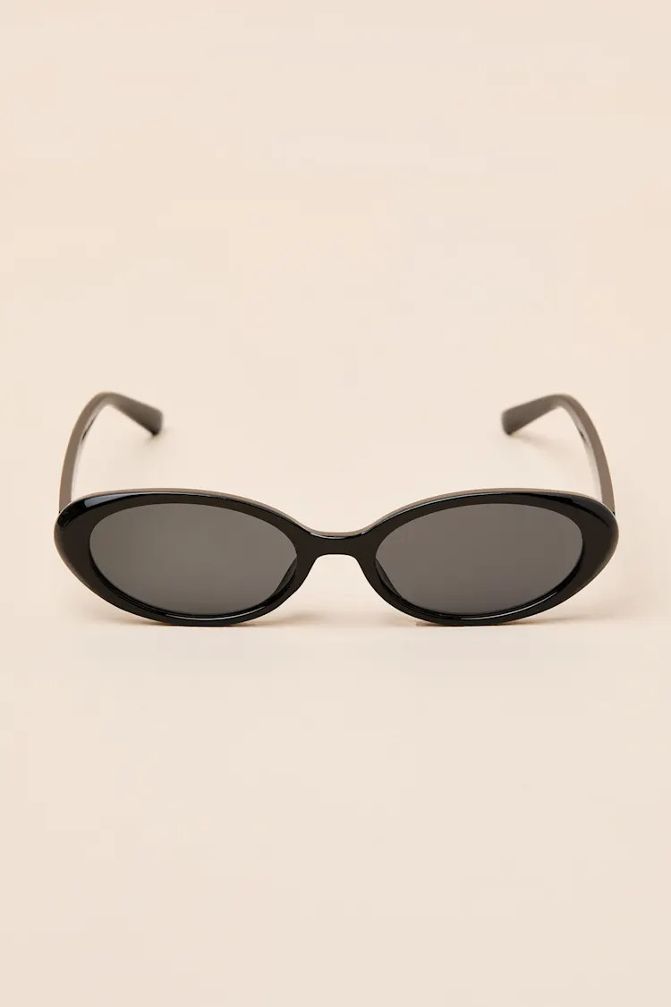 Finn Black Round Sunglasses | Lulus
