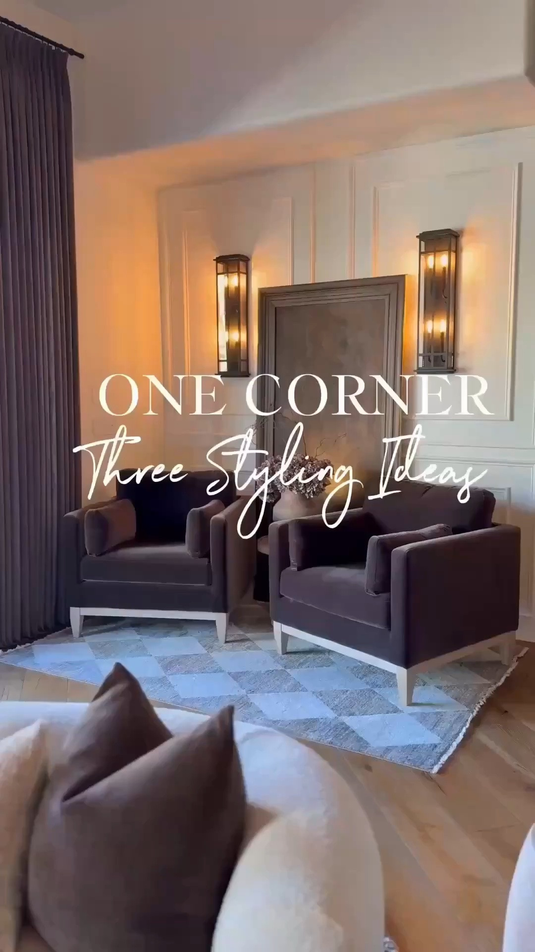 One corner, three styling ideas. 

Here are three different decor ideas to help you style the perfect cozy corner 🤎

Living Room Decor 
Accent Chairs
Brown accent chairs
Barrel Chairs
Cozy Corner

#amazonhomedecor #cornerstyling #moodyhomedecor #accentchairs #sittingroomideas


#summerthompsonstyles

#LTKHome