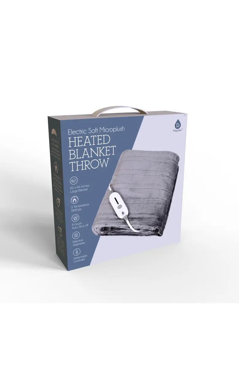 Electric Soft Microplush Heated Throw Blanket | Nordstrom