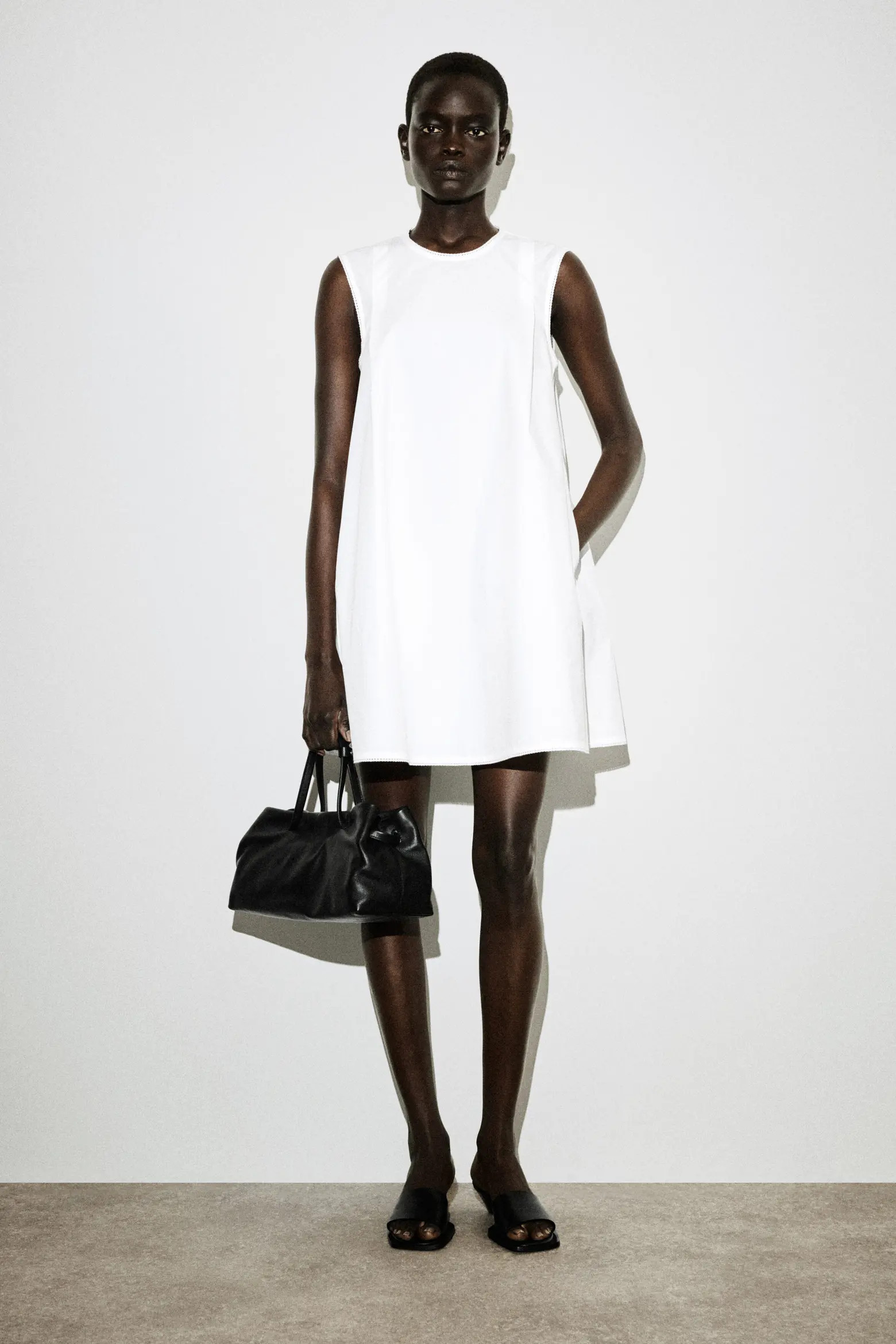 Picot-trimmed Pleated Mini Dress (Women) | Nordstrom | Nordstrom