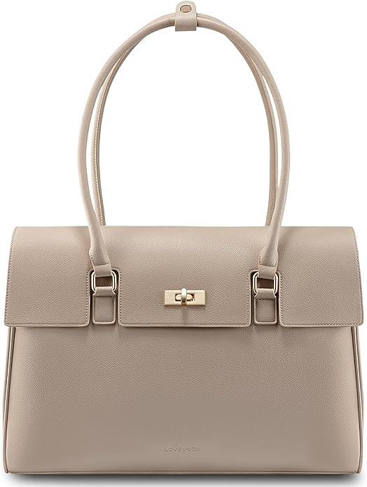 LOVEVOOK Laptop Bag for Women Work Tote Messenger Bag Waterproof Business Office Professional Han... | Amazon (US)