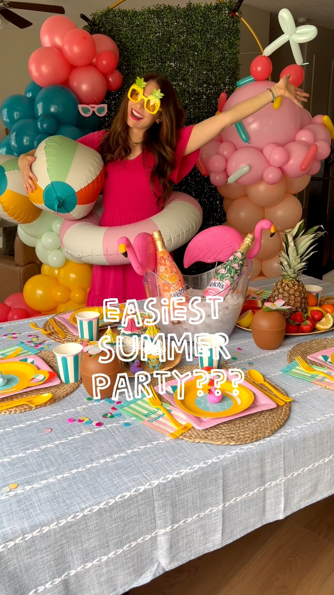 Summer Party with @Target House of Party line! ☀️ #ad #houseofparty #target all the decor, balloons and tableware are super fun and easy to set up! 🍦

#LTKmomlife #LTKKids