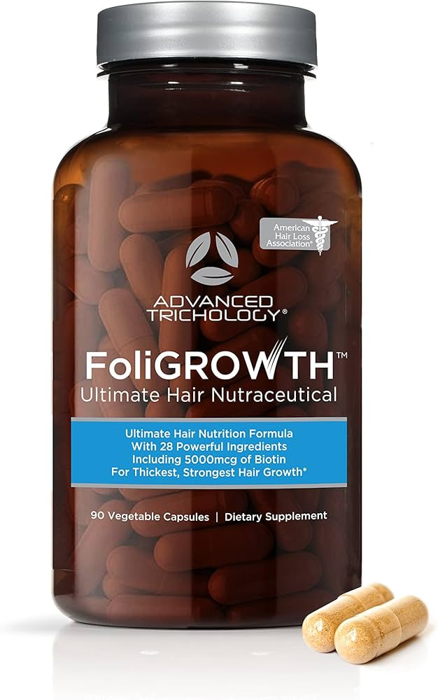 FoliGROWTH™ Hair Growth Supplement for Thicker Fuller Hair | Approved* by the American Hair Los... | Amazon (US)