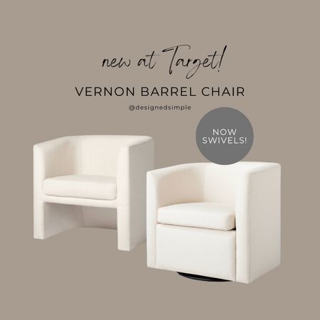 Favorite barrel chair now swivels! Makes the perfect accent chair for bedroom, cozy corner chair, and office chair! 

 Vernon barrel chair, neutral accent chair, linen barrel chair, pottery barn dupe, studio mcgee at target 



#LTKMostLoved #LTKhome #LTKstyletip