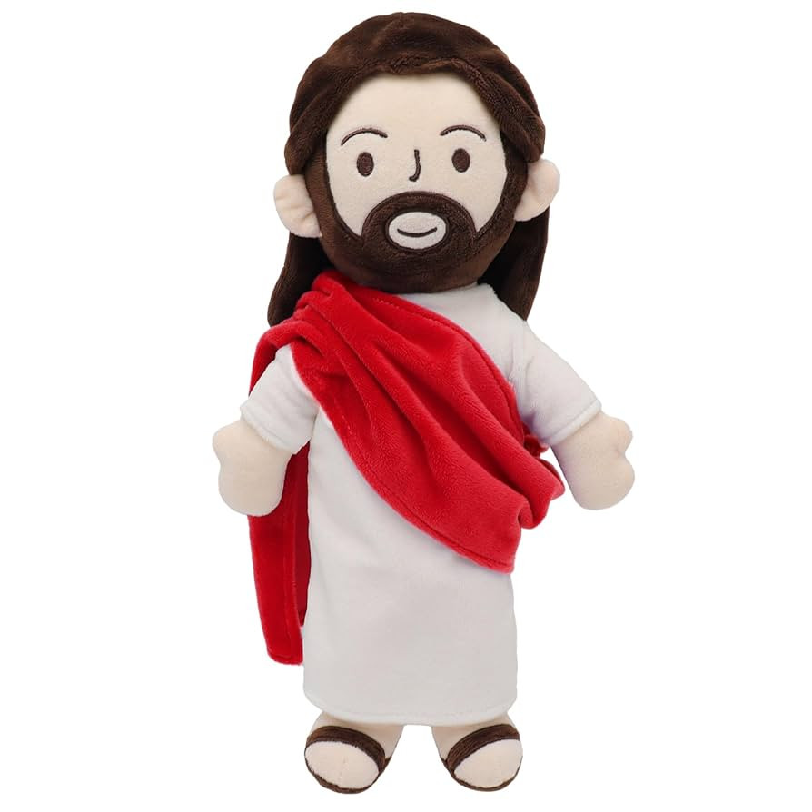 13" Jesus Plush Jesus Stuffed Doll Religious Easter Gifts for Kids Party Favors (Red) | Amazon (US)