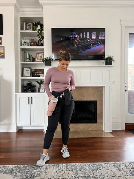 Active outfit inspired by Bridget Jones!
Long sleeve shirt - runs true to size and sweat wicking 
Vuori set - runs true to size and petite friendly!

#LTKunder100 #LTKfit