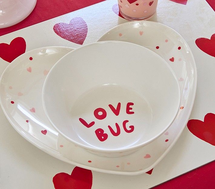 Love Bug Hearts Bowl | Pottery Barn Kids