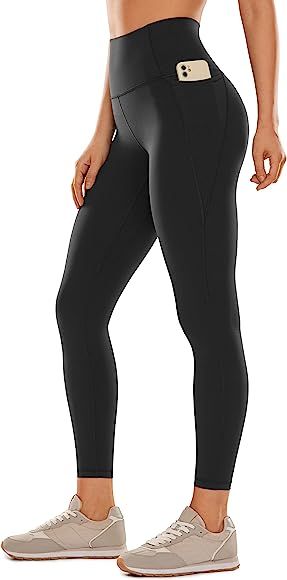 CRZ YOGA Womens Butterluxe Workout Leggings 25" / 28'' - High Waisted Gym Yoga Pants with Pockets... | Amazon (US)