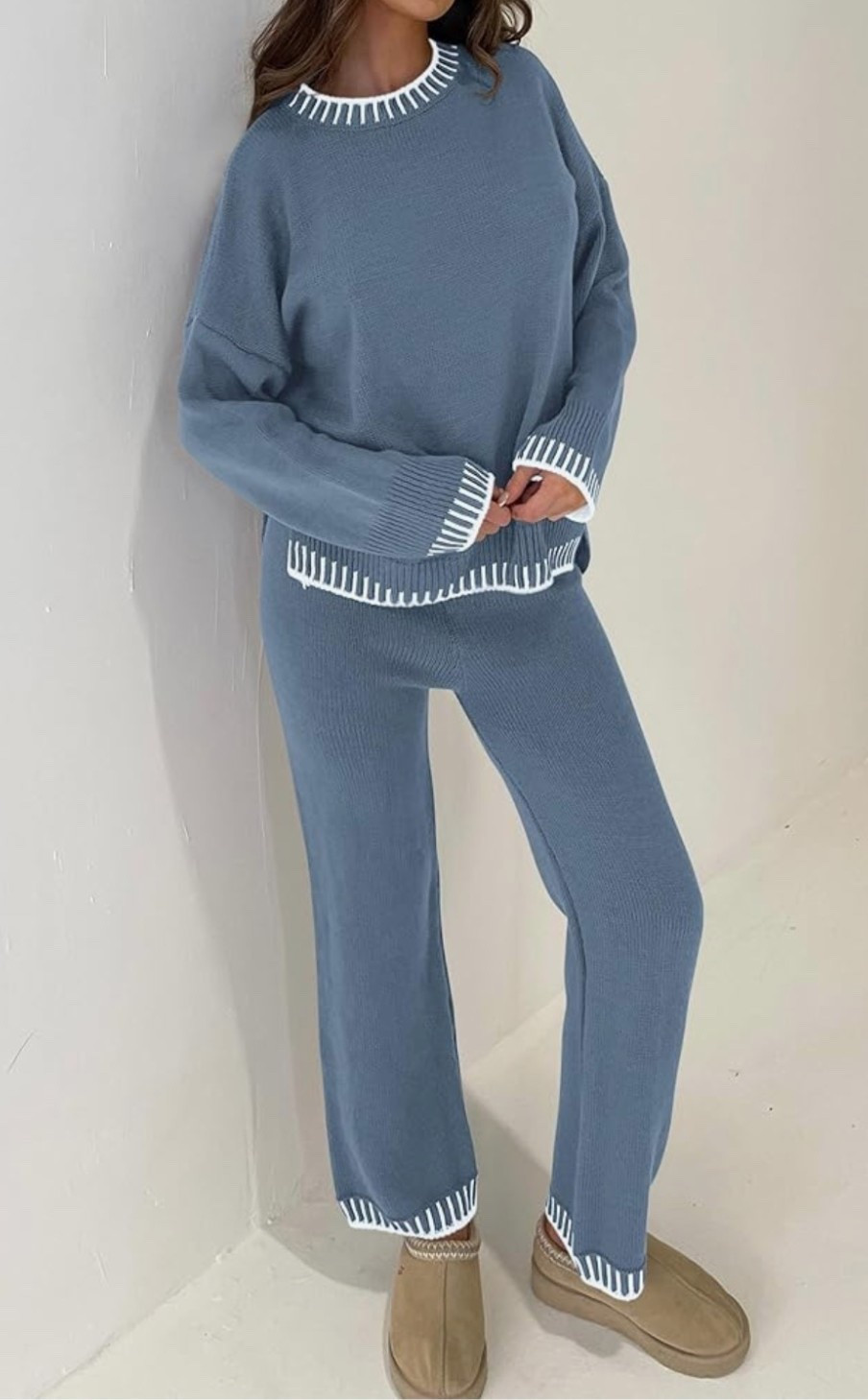 My live in spring outfit.🌿🩶 Soft knit pullover and wide leg pants that feel like loungewear but look completely put together. Coffee runs, travel days, slow mornings… you’ll reach for this set every time. Grab yours before it disappears.✨

#LTKSpringSale #LTKSeasonal #LTKTravel