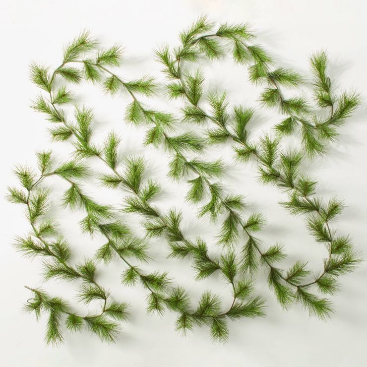 20' Needle Pine Seasonal Faux Garland Green - Hearth & Hand™ with Magnolia | Target