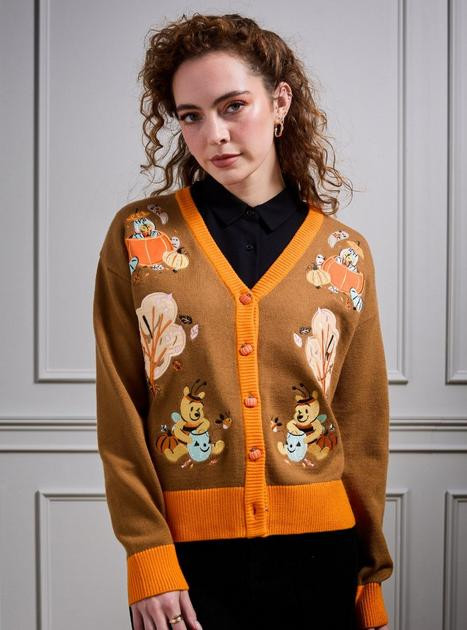 Disney Winnie the Pooh Pumpkin Women's Cardigan - BoxLunch Exclusive | BoxLunch