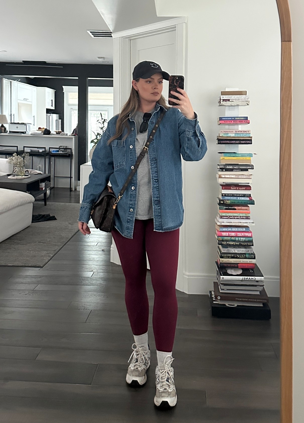 Casual fall outfit 🍂 shirt size M, leggings size 4, denim shirt size S

#LTKPetite #LTKActive #LTKSeasonal