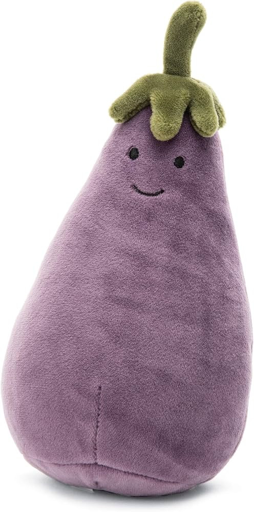 Jellycat Vivacious Vegetables Egg Plant Food Plush, 7 inches | Amazon (US)