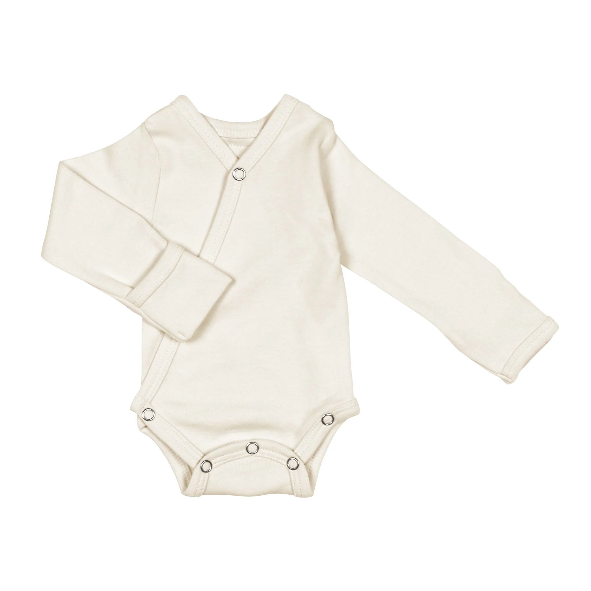 Organic Kimono Bodysuit in Buttercream | L'ovedbaby