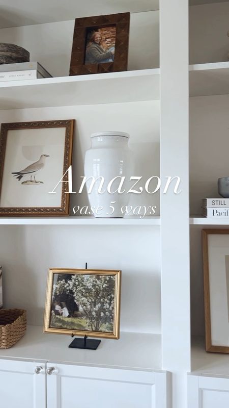I love this Amazon white vase!  It’s great on a mantel with faux flowers, on a desk with stems, on a console table, on a bedside table & of course styled empty with its lid on!

#LTKstyletip #LTKhome #LTKFind