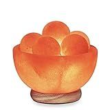 Himalayan Glow Bowl Salt Crystal Lamp with Neem Wooden Base,(ETL Certified), Dimmer Switch |, 5 Mass | Amazon (US)