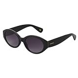 Nine West Women's Simone Sunglasses Oval, Black, 54mm | Amazon (US)