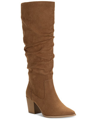 Sun + Stone Women's Elviss Slouch Knee High Dress Boots, Created for Macy's - Macy's | Macy's
