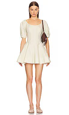 Helsa Poplin Sculptural Mini Dress in Hay from Revolve.com | Revolve Clothing (Global)