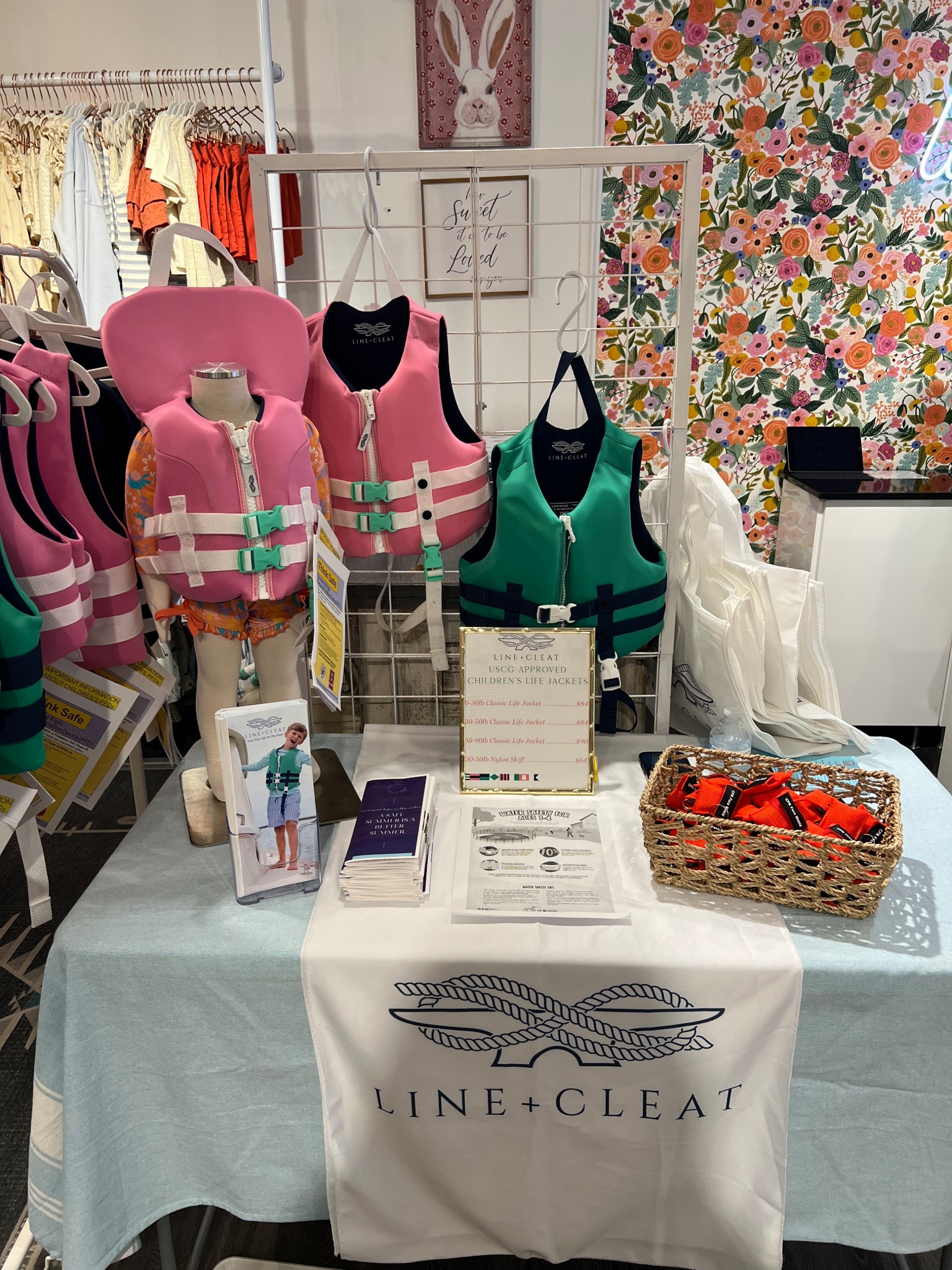 Had the pleasure of meeting the owner of Line + Cleat, and learned so much! Their life jackets are all USCG approved and aesthetically pleasing! 

#LTKSeasonal #LTKKids #LTKSwim