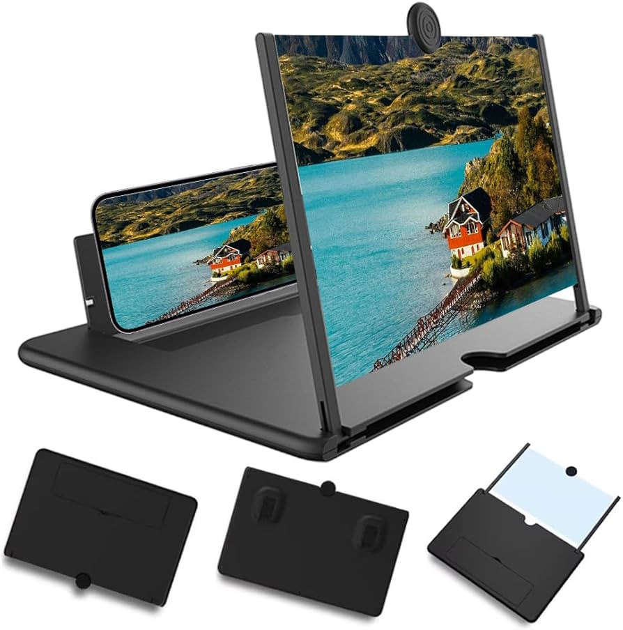 Mobile Phone Magnifier Screen, 3D HD Magnifying Projector Screen Enlarger for Movies Videos and G... | Amazon (US)