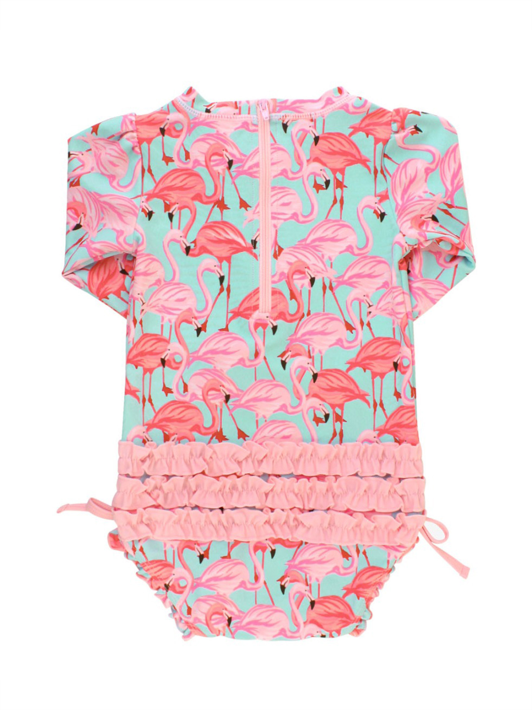 Long Sleeve One Piece Rash Guard | RuffleButts / RuggedButts